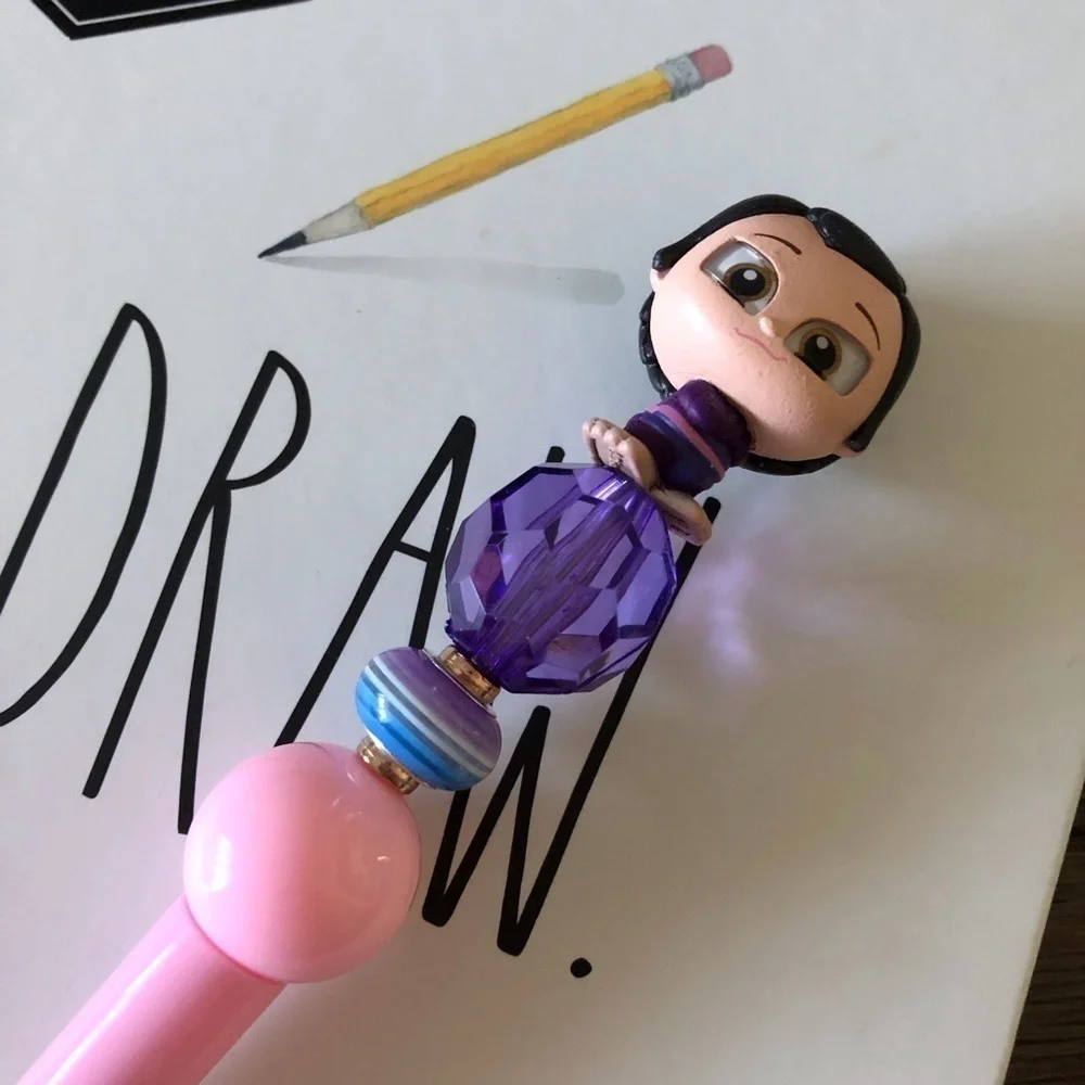 Disney Doorables: Raya & the Last Dragon: Little Noi handmade beaded pen